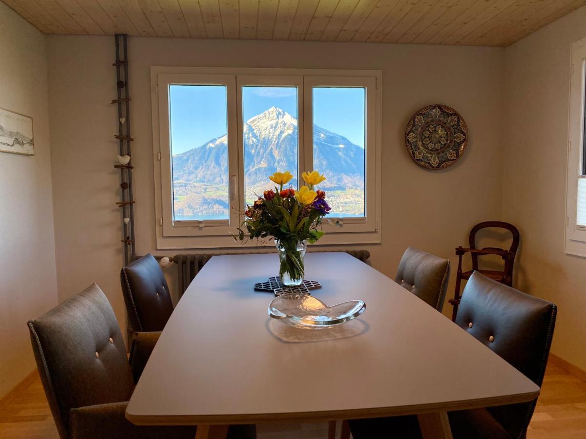 Chalet Egglen "Typical Swiss House, Best Views, Private Jacuzzi" Зигрисвиль Экстерьер фото
