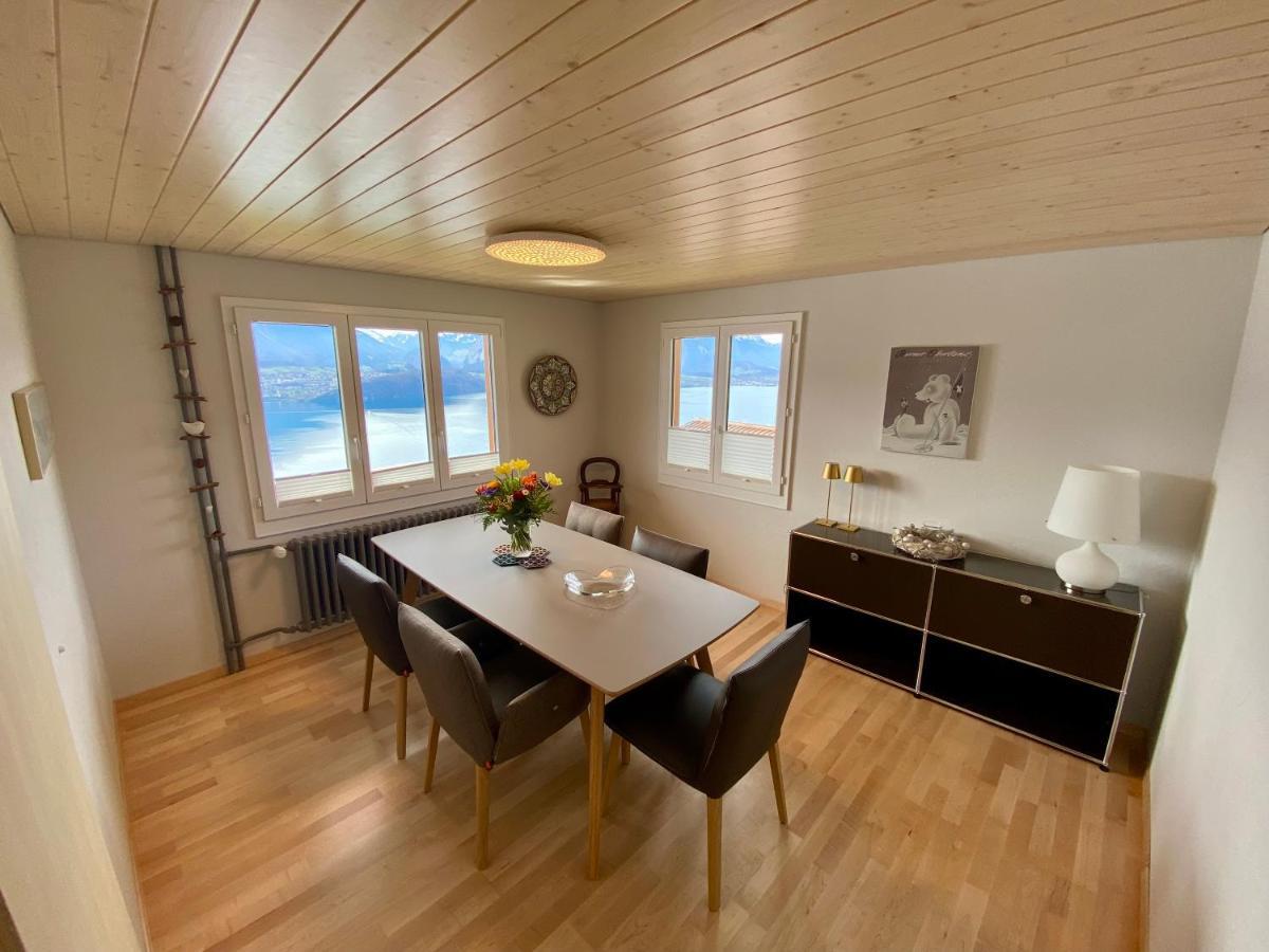 Chalet Egglen "Typical Swiss House, Best Views, Private Jacuzzi" Зигрисвиль Экстерьер фото