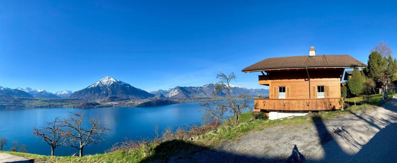 Chalet Egglen "Typical Swiss House, Best Views, Private Jacuzzi" Зигрисвиль Экстерьер фото