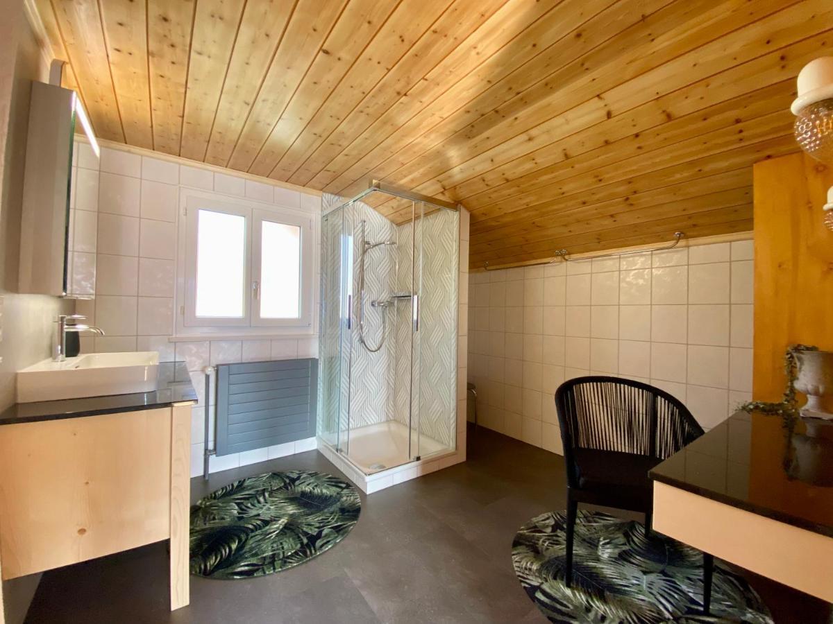 Chalet Egglen "Typical Swiss House, Best Views, Private Jacuzzi" Зигрисвиль Экстерьер фото
