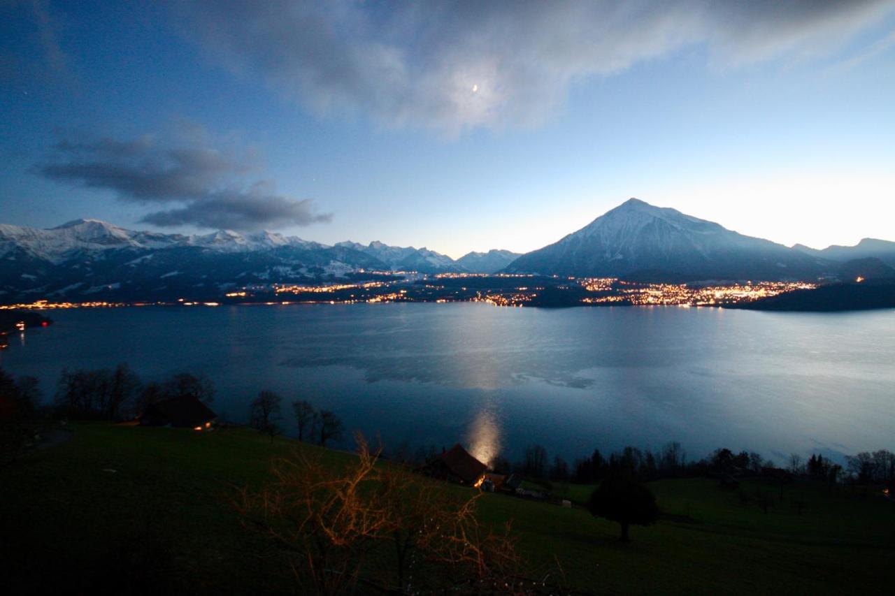 Chalet Egglen "Typical Swiss House, Best Views, Private Jacuzzi" Зигрисвиль Экстерьер фото